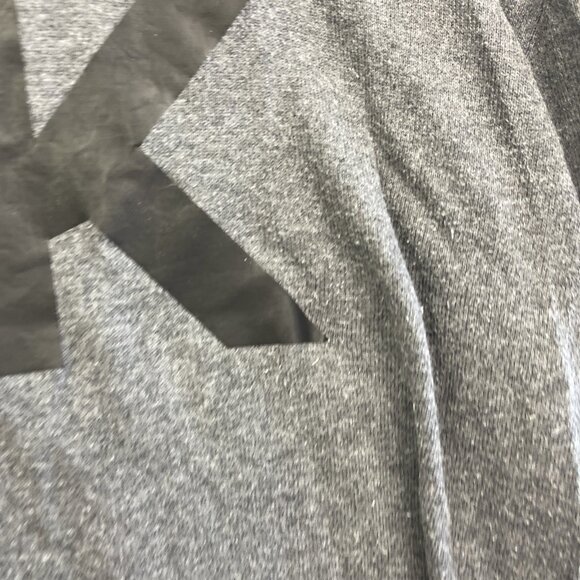 Michael Kors Mens Size L Sweater Gray Black MK Logo Crew Neck Knit Pullover Read - Picture 4 of 14